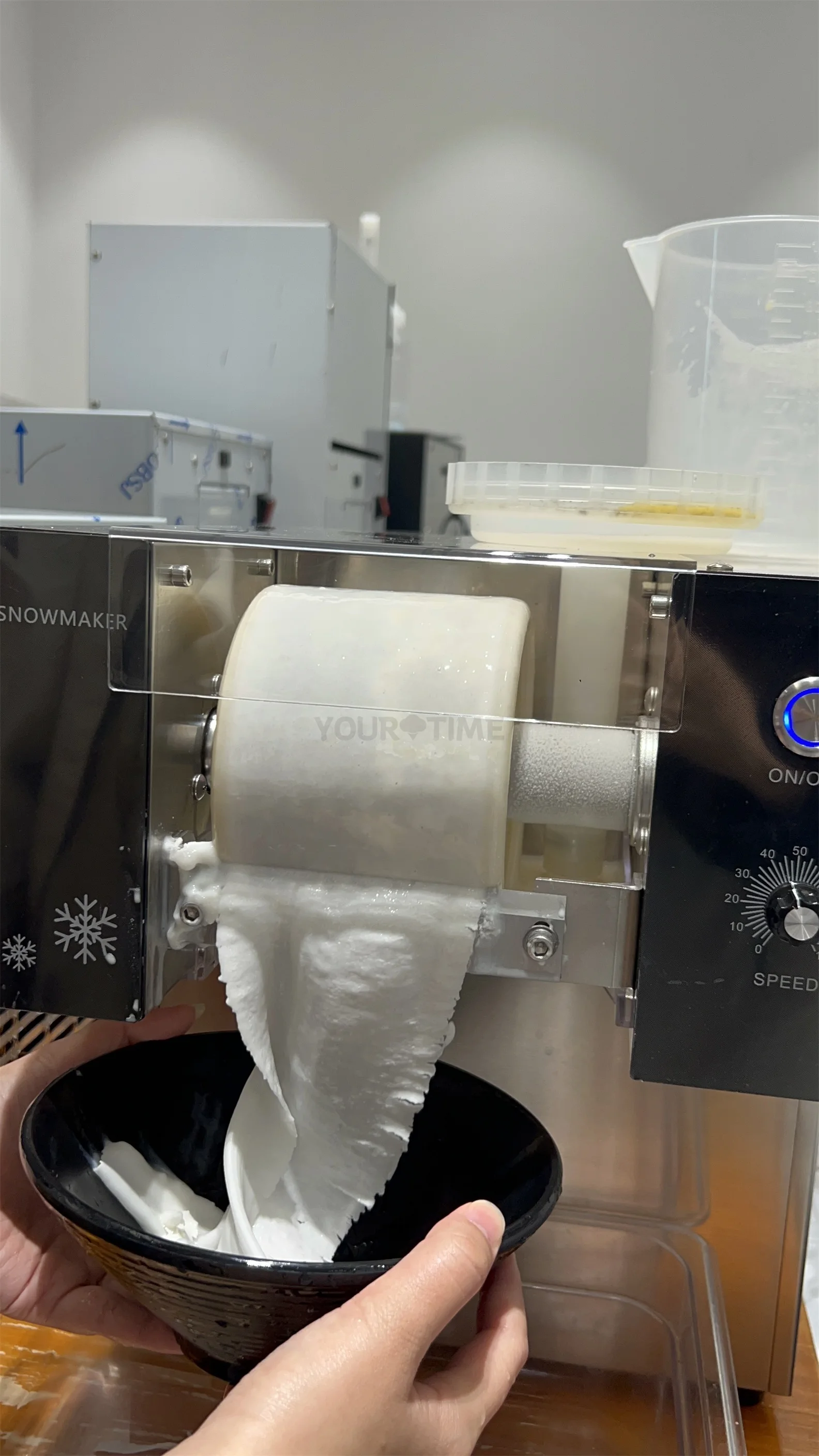 Yourtime 80 كجم/يوم كوريا كورية Kakigori Mesines Bingsoo ندفة الثلج كريم تقشر كسارة صنع ماكينة حلاقة الثلج Bingsu