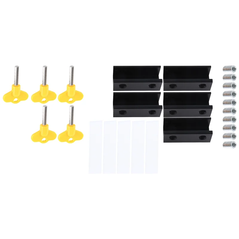 

AIAI Door And Window Lock Door Sliding Door Security Lock Window Limit Lock Sliding Barn Door Lock Aluminum Alloy