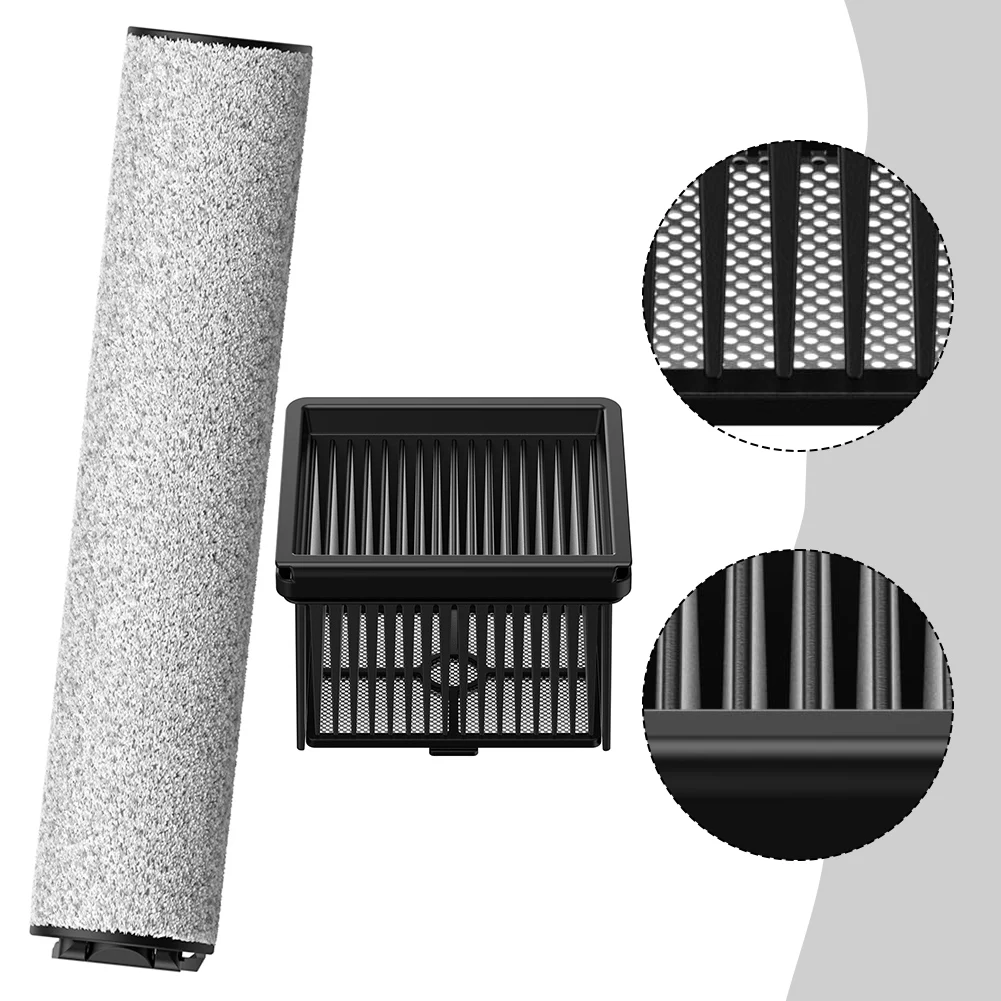 1set Main Soft Roller Brush With Filter For Trouver For K10 & For K10 Pro Wet Dry Robot Vacuum Cleaner Home Improvement Parts