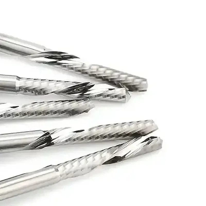 1PC 5A Carbide Single Flute End Mill  3.175MM Acrylic Milling Cutter CNC Cutting Tools Router Bit For Acrylic PVC