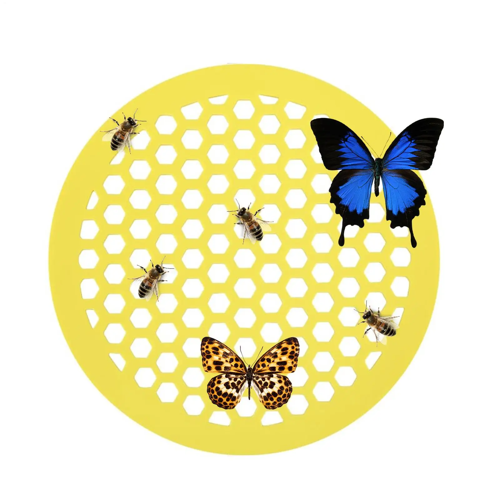 Floating Bee Waterer Floating Bee Feeder Island Butterfly Bee Waterer for Feeding Bathing Outdoor Outside Garden Decor