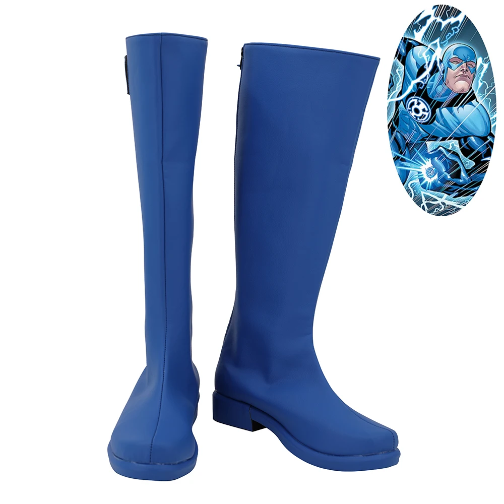 The Flash Blue Lantern Shoes Cosplay Boots