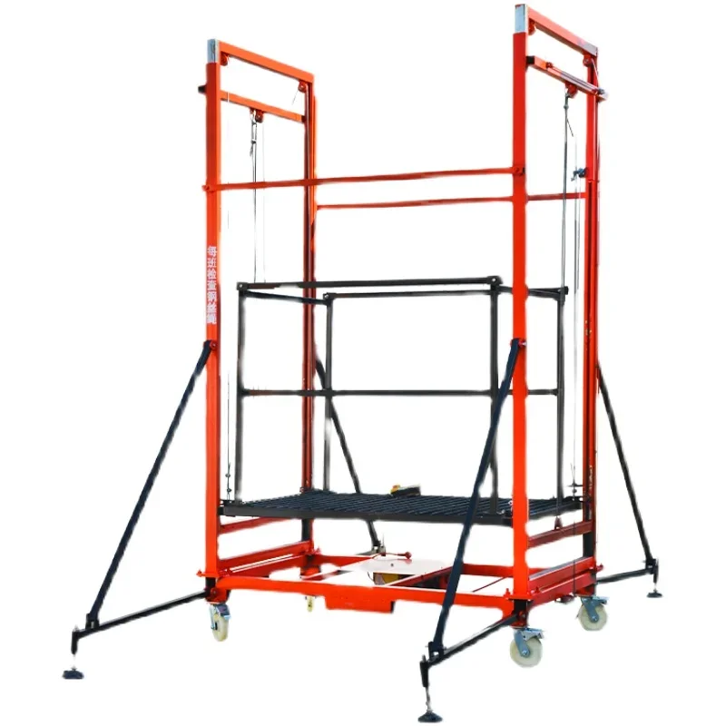 Electric Lifting Platform Scaffold Remote Control Mobile Lift Elevator Scaffolding Aluminium Automatic Folding For Scaffolding