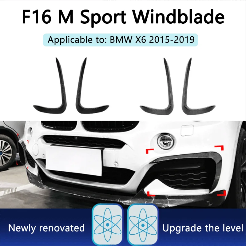

Suitable for BMW x6 f16 M Sport 2015-2019 front air knife vent car sticker modification accessories