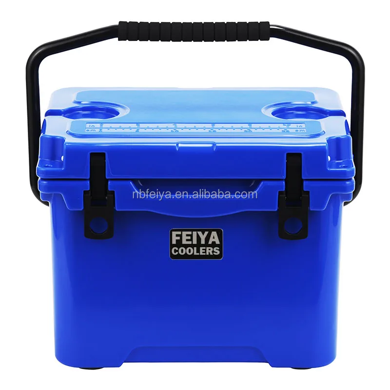 Refrigeradores rotomoldados de promoción portátil de 17 cuartos de hielo de Navidad enfriadores de caja de hielo de regalo para acampar al aire libre