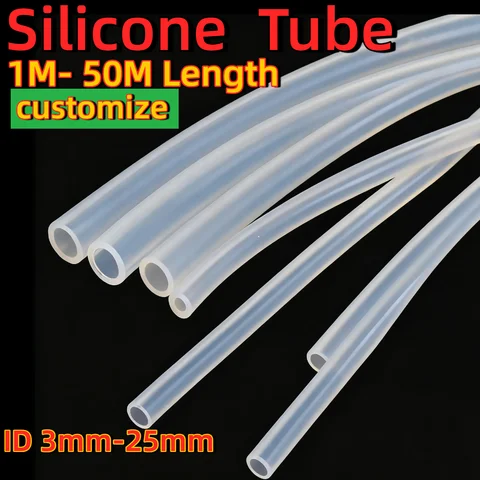 Wholesale Food Grade aquarium Clear Peristaltic Pump 2mm-30mm outer Custom Silicone Rubber Tube Hose Pipe Soft Diameter Flexible