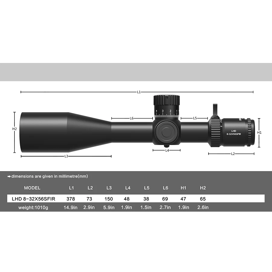 ديسكفري LHD 8-32X56SFIR FFP-Z Riflescope نطاقات تكتيكية مدمجة في الهواء الطلق بصريات الصيد بندقية قناص البصر