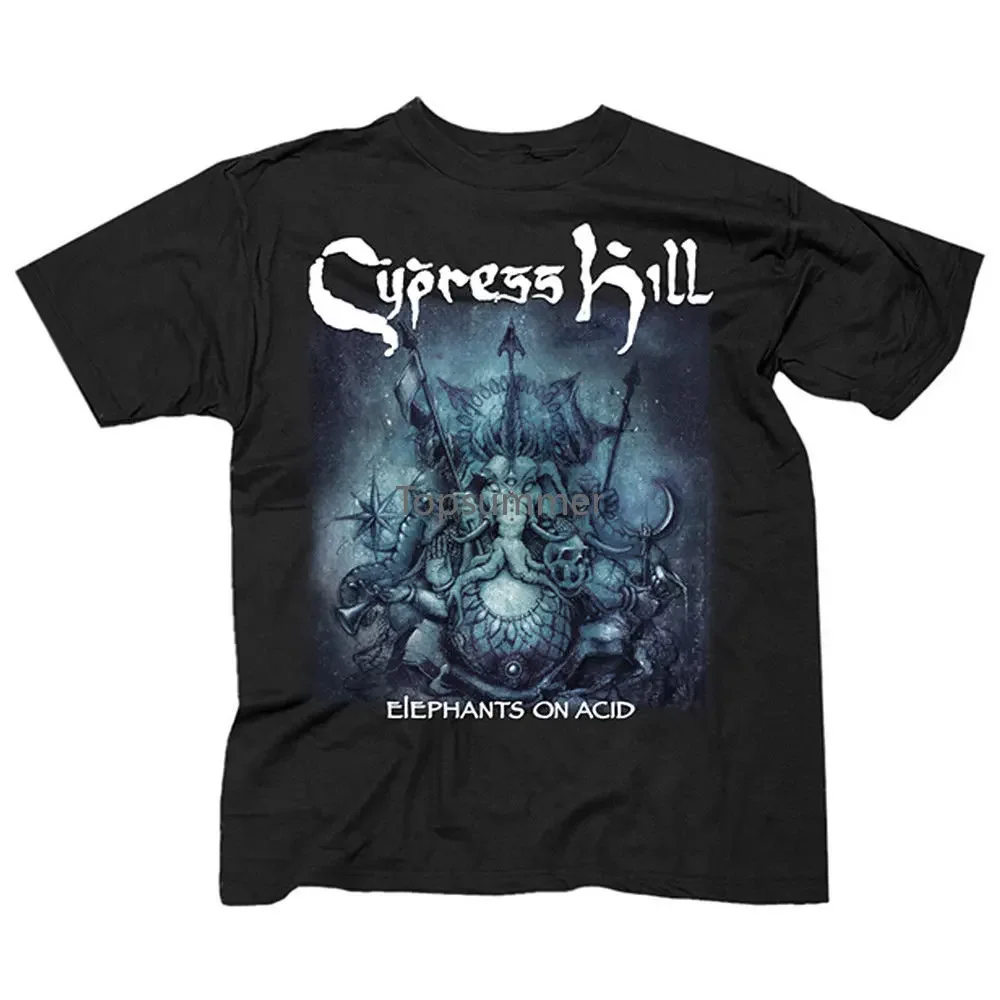 Authentic Cypress Hill Elephants On Acid Album Cover Slim Fit T Shirt S 2Xl New