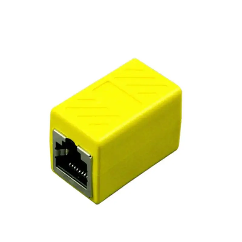 1pcs RJ45 Network Straight Head Network Cable Connector Computer Connector Network Extender One-Point Network Cable Splitter