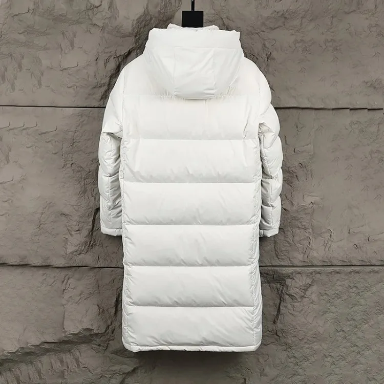 العلامة التجارية الفاخرة أسفل السترات معطف الشتاء للنساء الرجال الكورية أزياء فضفاضة مقنعين يندبروف الدافئة طويلة سترات سترة قطن فاخرة