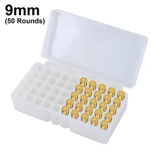 Super Pistol Rifle ammunition storage box, Flip-Top Bullets case, hunting accessory, 50 rounds, 100 rounds, 9mm,. 223. 38 10 Main Sales AMMINATION - №7