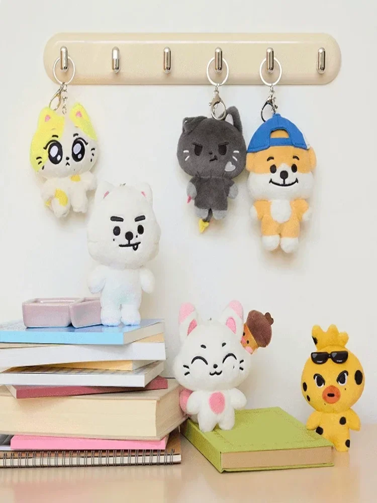 Neuer 10cm JUNGWON Plüsch-Anhänger Kawaii JAKE HEESEUNG Jay Cos Tier Mini Stofftier Schlüsselanhänger Spielzeug für Fans Geschenke