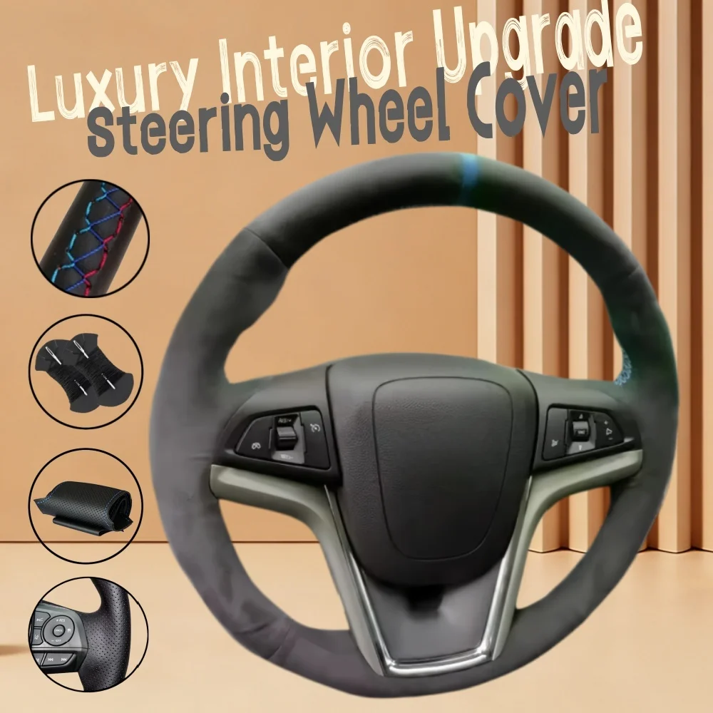 

Индивидуальный противоскользящий чехол из замши для руля автомобиля Volt Camaro 2011-2015, чехол-накладка на руль для Chevrolet Malibu