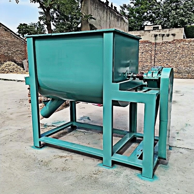 Ex-factory price Double shaft horizontal mixer High speed fertilizer mixer Suitable for aquaculture