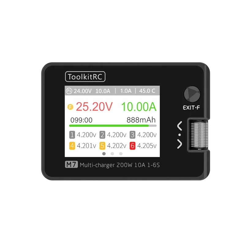 

ToolkitRC M7 200 Вт 10 А постоянного тока балансное зарядное устройство разрядник для 1-6S Lipo батареи с сервоприводом напряжения ESC приемник тестер сигнала