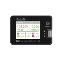 ToolkitRC M7 200W 10A DC Balance Charger Discharger for 1-6S Lipo Battery With Voltage Servo Checker ESC Receiver Signal Tester