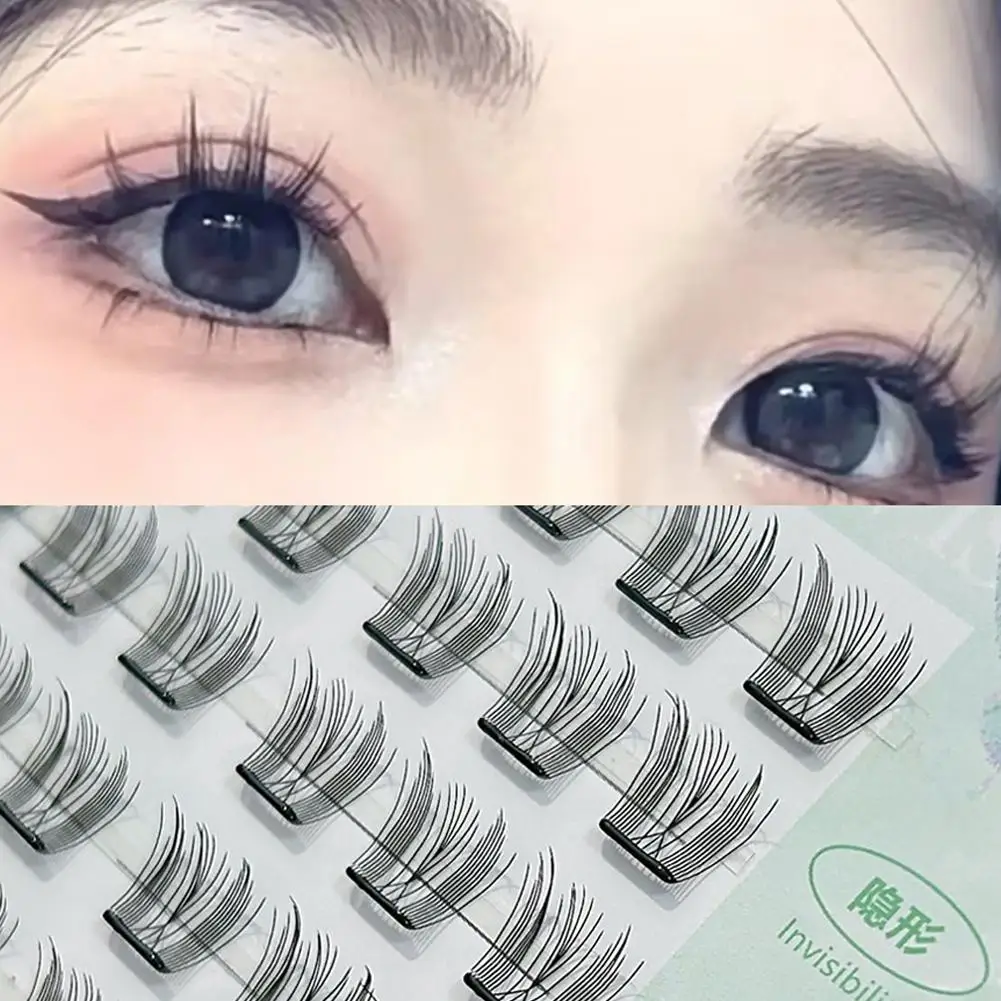 Sunflower Shaped Self-Adhesive Fake Eyelashes Thin Film Cat Paw Design Fake Eyelashes Easy Application No Glue Needed