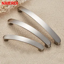 NAIERDI Cabinet Handles Knobs Aluminum Alloy Door Kitchen Knobs Brushed Cabinet Pulls Drawer Modern Furniture Handle Hardware