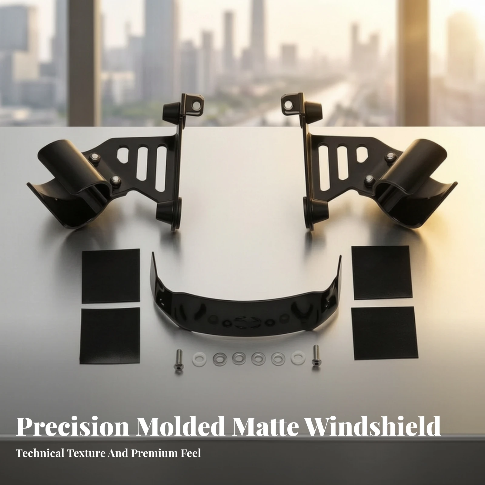 Fairing Bracket with Cross Brace Long-Lasting Windshield Mounting Bracket Motorcycle Windshield Mounting Kit Sturdy Metal