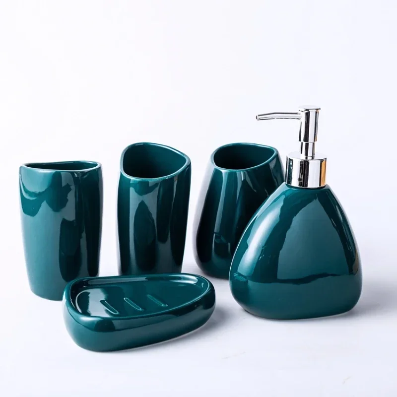 

Bathroom Set Modern Bathroom Accessories Set Bath Soap Dispenser Toothbrush Holder