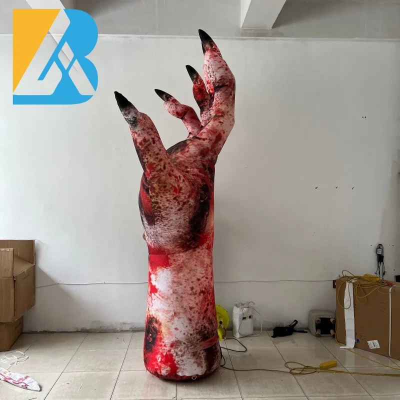 

Bespoke Party Decorative 3 Meters Giant Inflatable Burnt Hand for Event Planners Toys