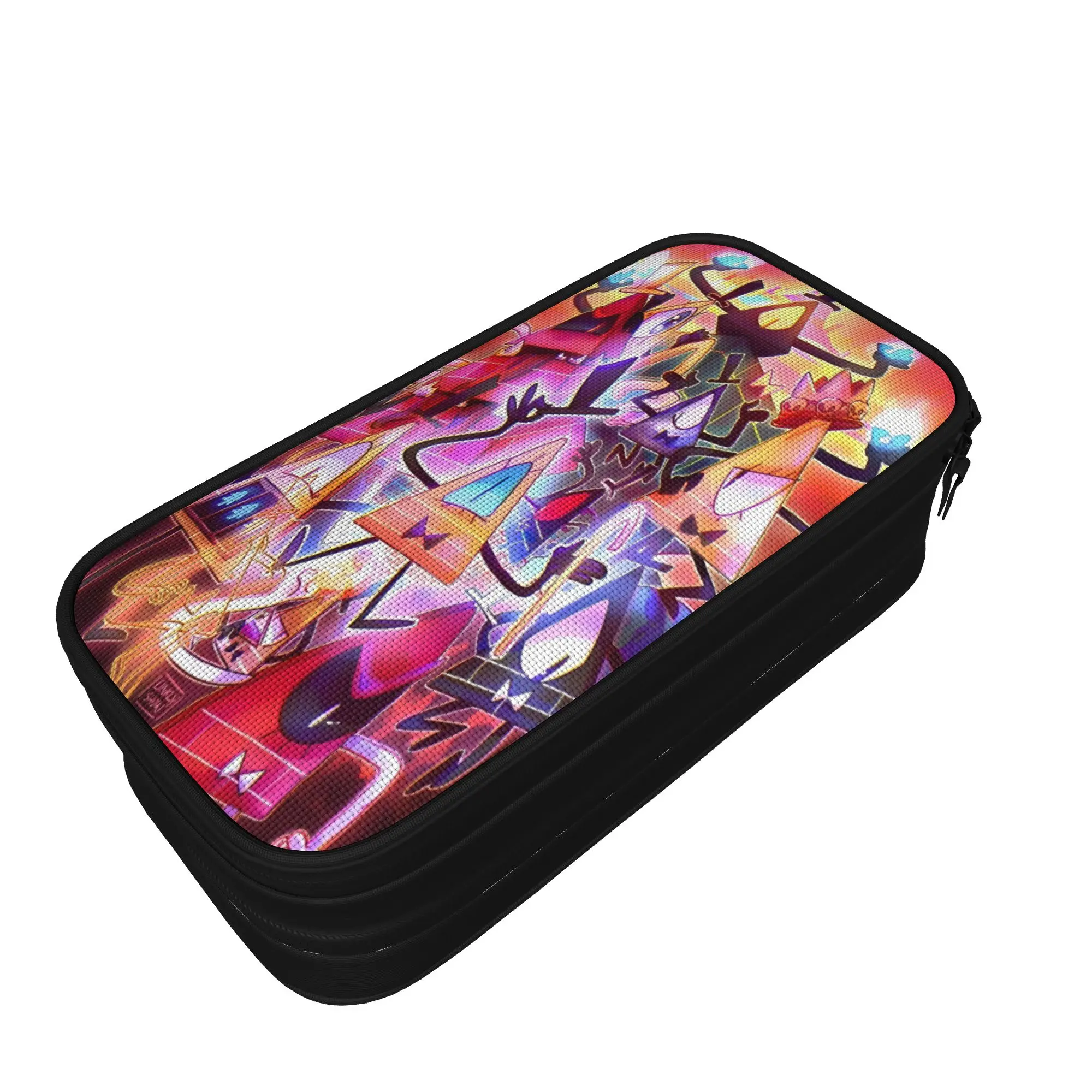 G-Gravity Falls Pencil Case  School Pencil Cases Zipper Boy Girl Vintage College Pencil Pouch School Supplies