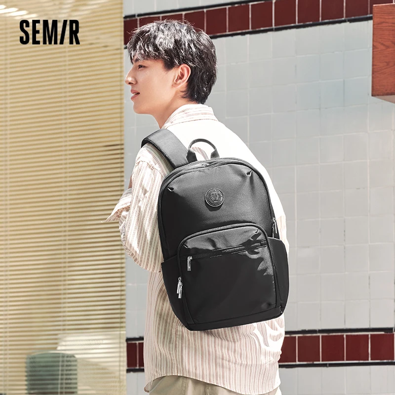 Semir Backpack Men 2024 New Large Capacity Computer Bag Literary Couple Student Schoolbag Simple Business Backpack