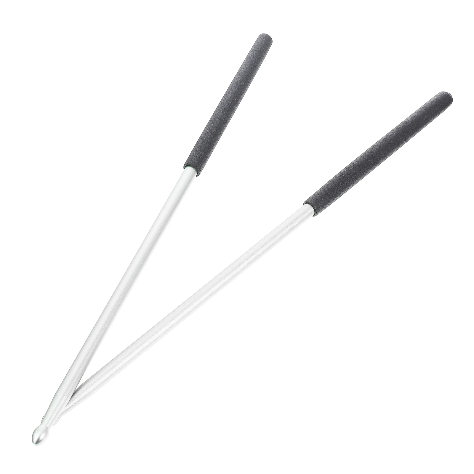 

1Pair Metal Drumsticks Smooth Finish Anti-Slip Handle Universal Use for Snare Jazz Drum Durable Aluminum Alloy Percussion Sticks
