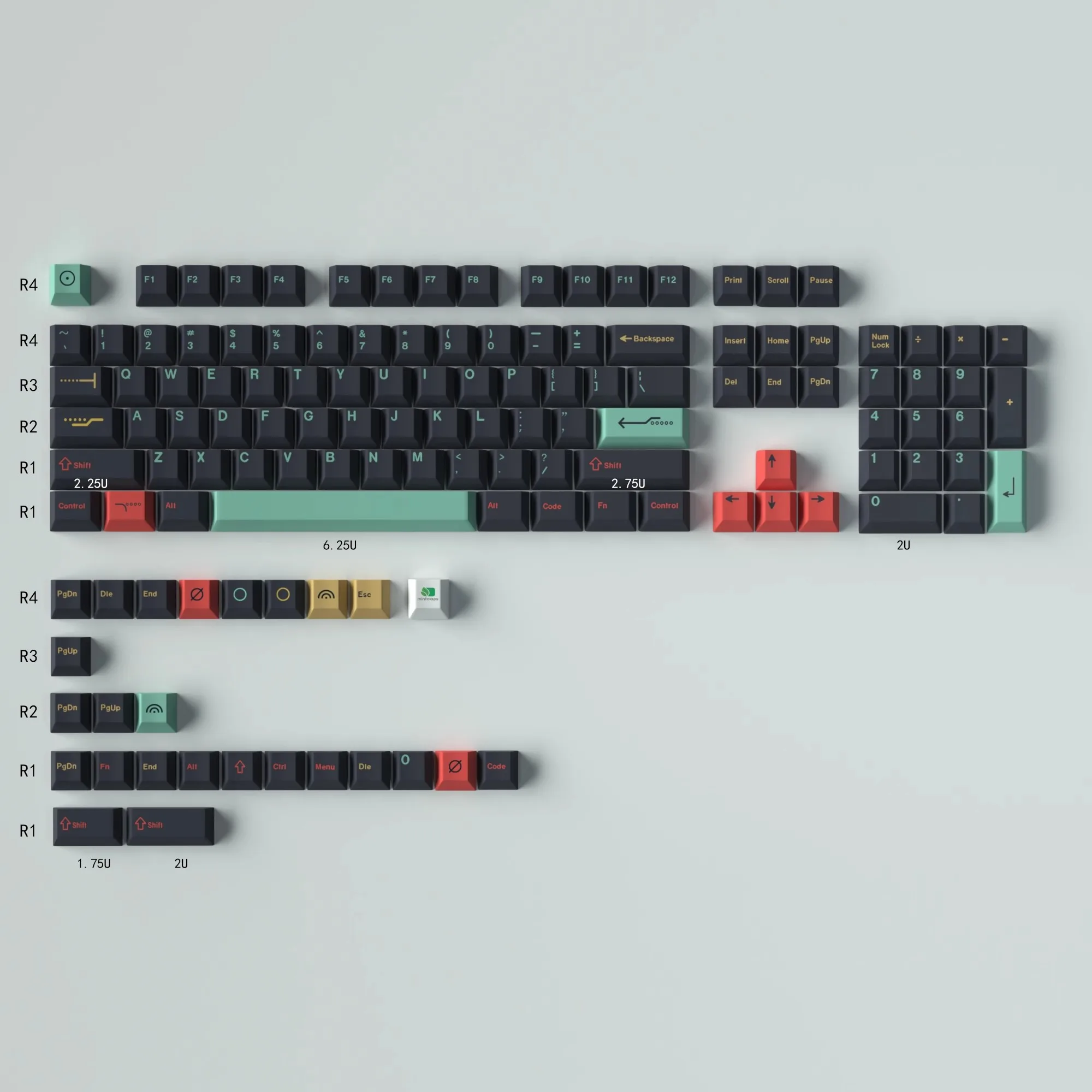 GMK Black Metropolitan 129 keys PBT KeyCap Cherry Key Cap DYE Sublimation Full Set of Adaptive Game Mechanical Keyboard 64/87