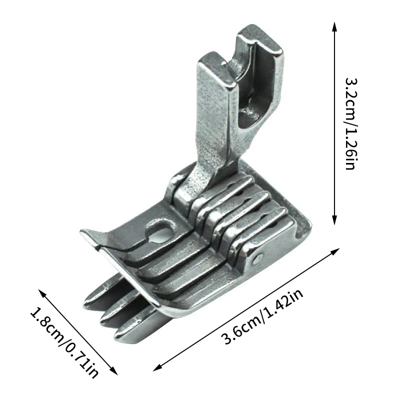 1pc SP-18 Right Three Edge Guide Presser Foot For Industrial Single Needle Straight Lockstitch Sewing Machine Parts 0.3 0.6 1.0