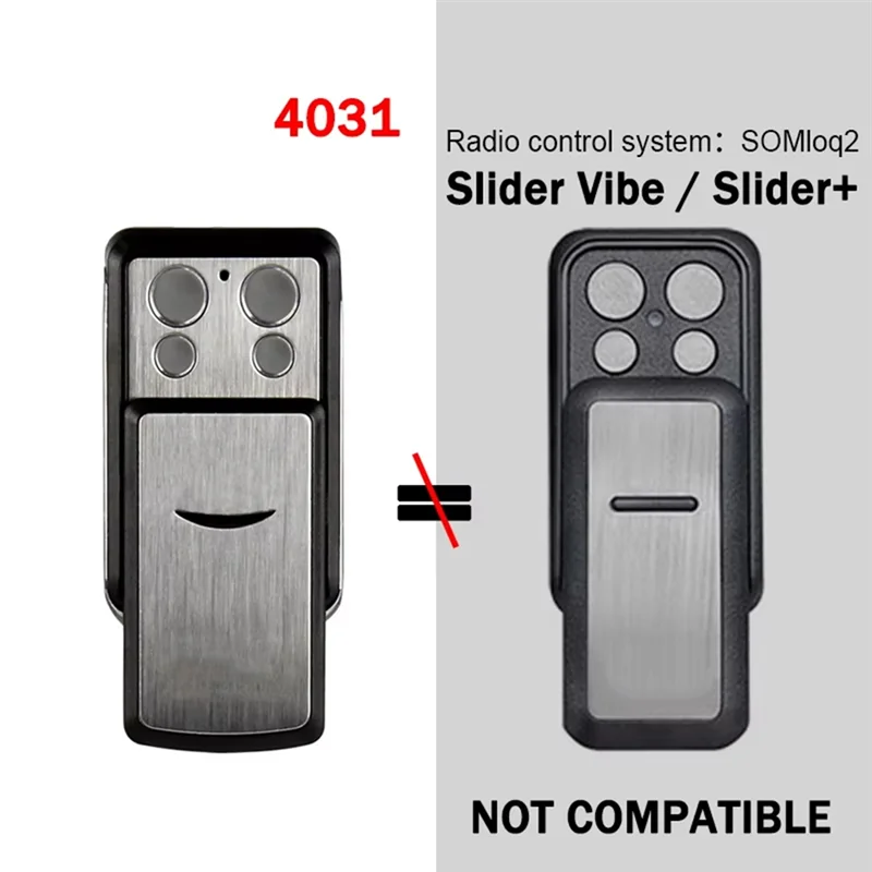 【ELEVATE LIFE】For SOMMER Slider For 4031 TX08-868-4 868Mhz Electric Gate Remote Control Replacement 4035 4011 4025 4021 Garage D