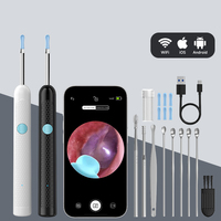 Ear Cleaner Camera 4.2MM WiFi Ear Wax Removal Tool Take Photo HD1080P Visual Ear Pick Ear Spoon Waterproof 6 LEDs USB C Charging