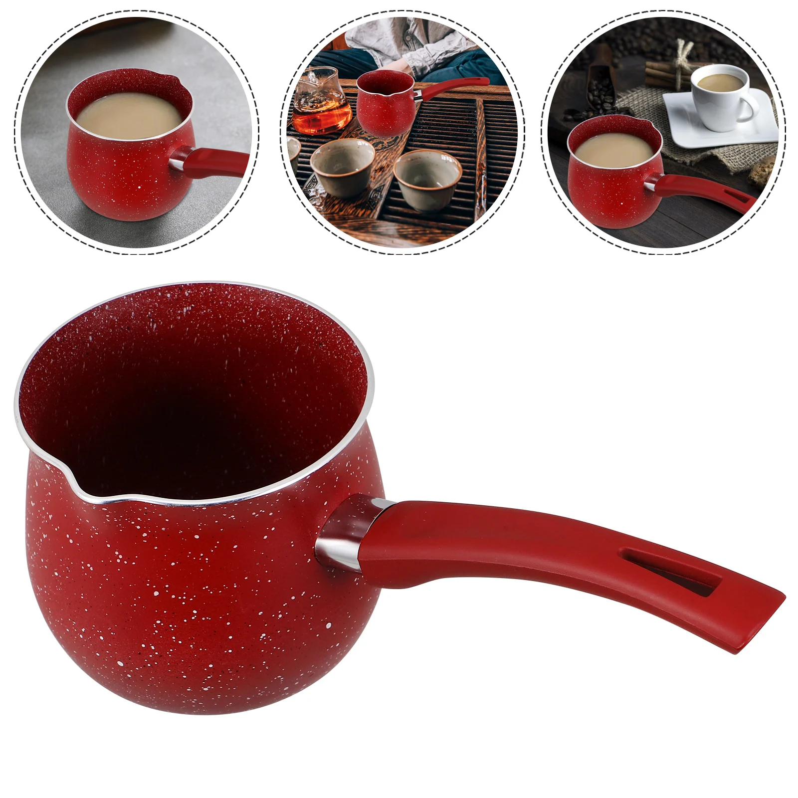 

Mini Warmer Small Sauce Pan Stainless Steel Milk Heating Butter Melting Boiling Pot For Stove Top Turkish Coffee Maker Chocolate
