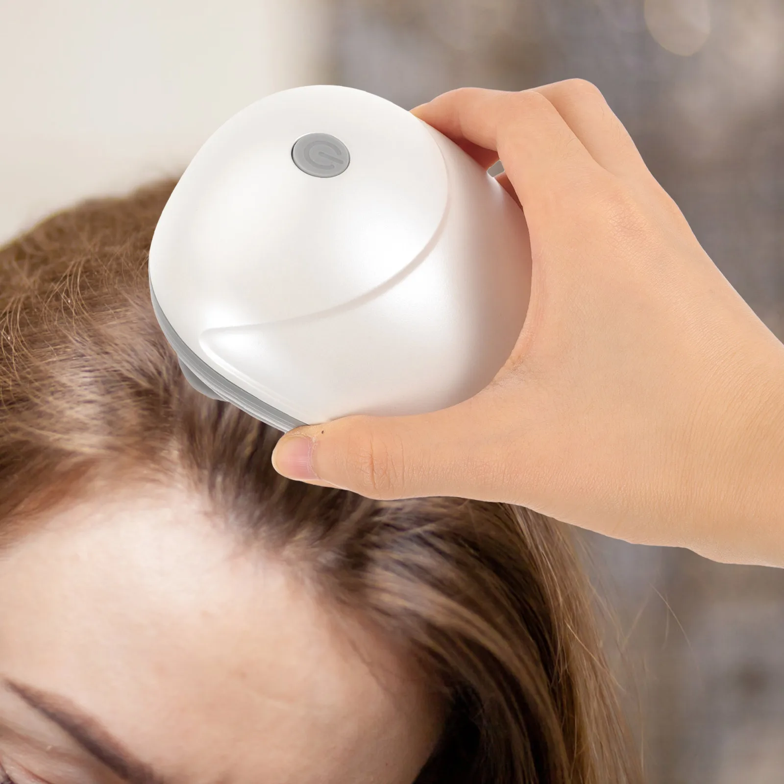 

1 комплект, 1 комплект, электрический массажер для кожи головы, легкий водонепроницаемый инструмент для массажа головы, портативное устройство для разминания глубоких тканей, уход за волосами