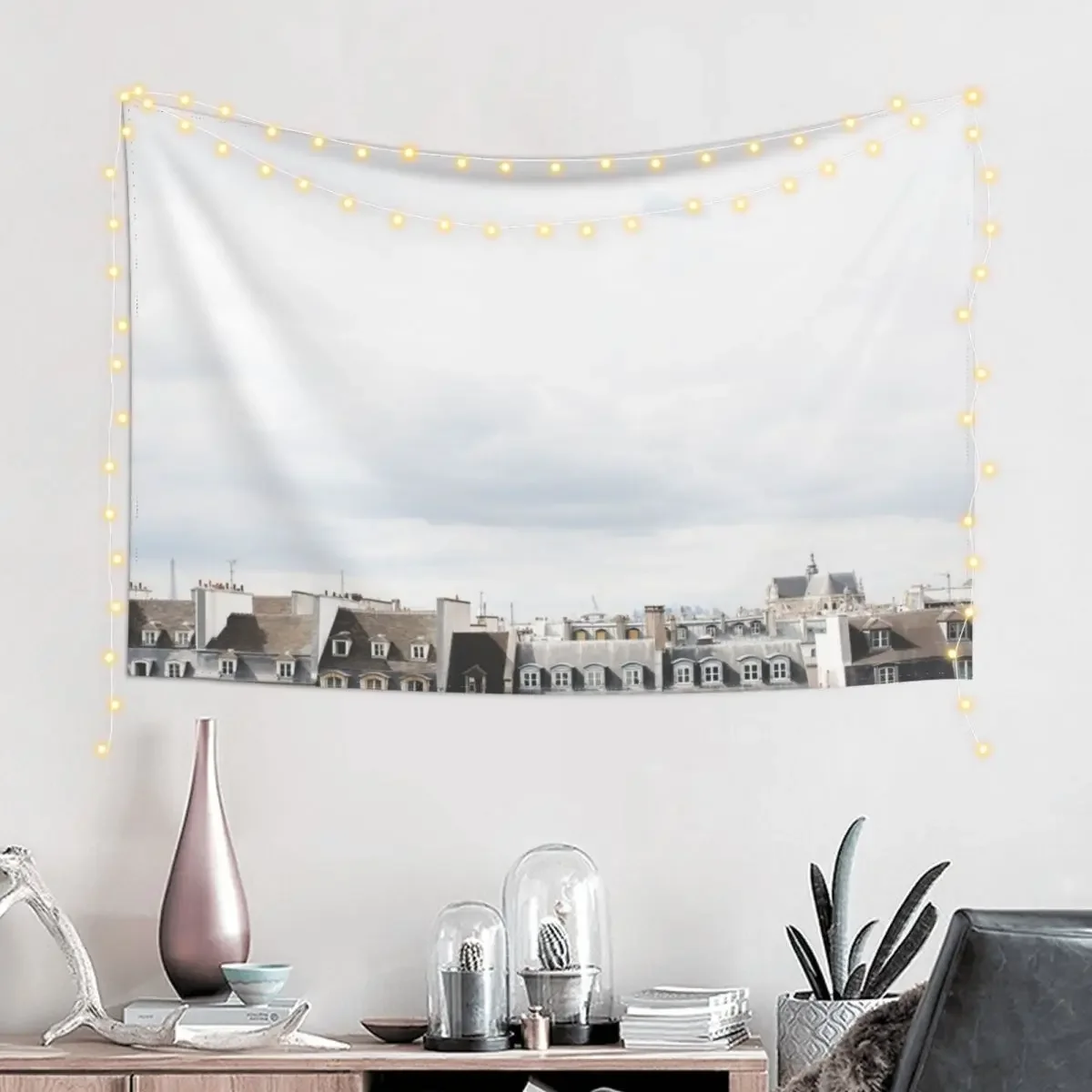 Paris rooftop Tapestry Wall Art Room Design Room Decor Cute Tapestry