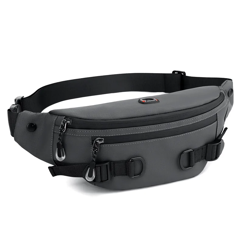 

Дорожная поясная сумка для женщин и мужчин, поясная сумка с 3 карманами на молнии, подарки для занятий спортом, путешествиями, повседневная сумка через плечо без помощи рук