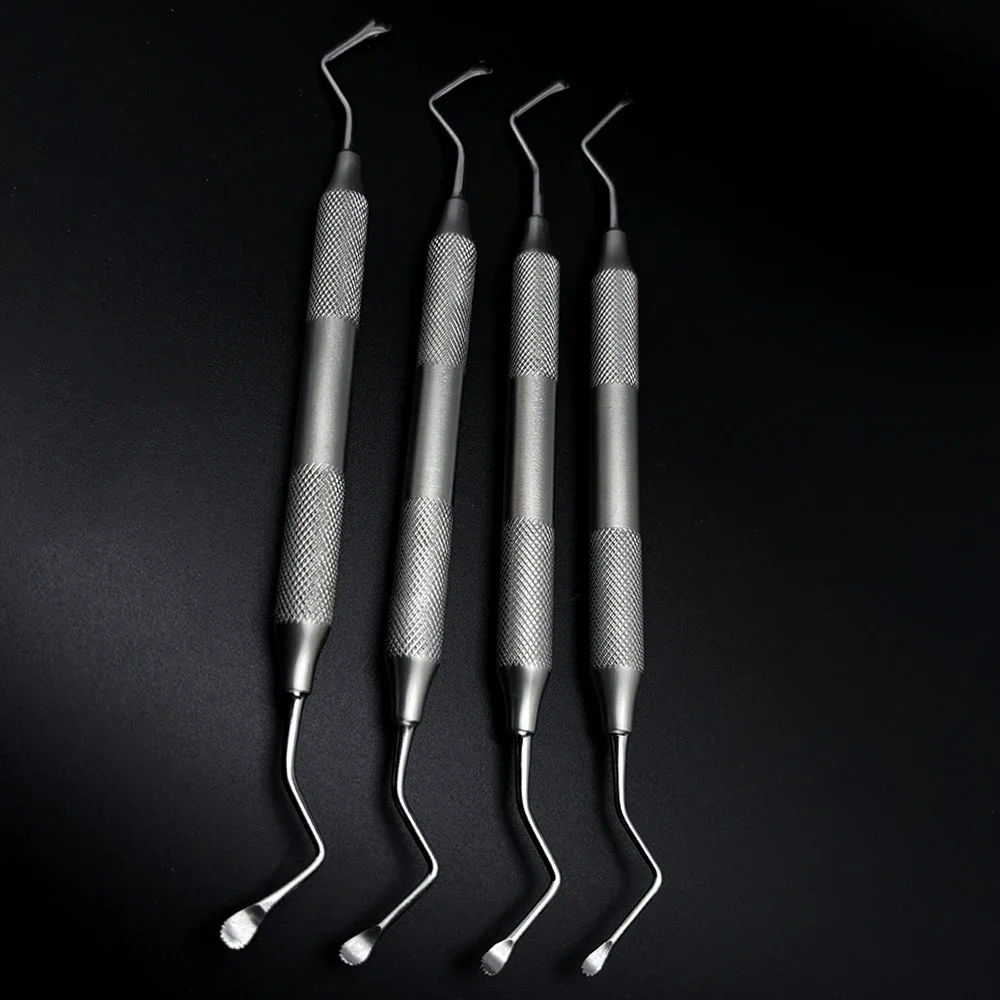 

Dental Excavator Double End Restorative Spoon Curette Jagged Scaler Gracey Dentistry Tools for Teeth Cleaning
