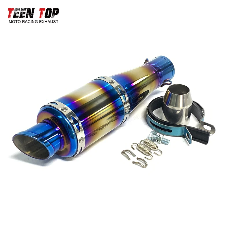 

Stainless Steel Exhaust Muffler 51mm Universal Motorcycle Exhaust Pipe Racing Exhaust Elbow R6 R1 GW250 CBR150 RC125 Silencieux
