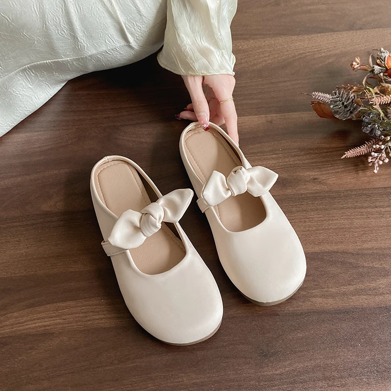 Ladies' Enclosed - Toe Mules, Women's Summer Slip  Ons, Lazy  Style Shoes