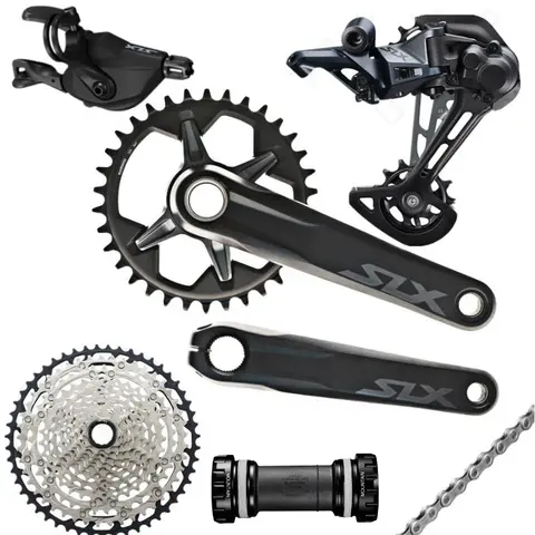 Gruppo Shimano SLX M7100 32T 34T 170 175mm Guarnitura Mountain Bike Gruppo 1x12 velocità 10-51T 10-45T M7100 Deragliatore posteriore