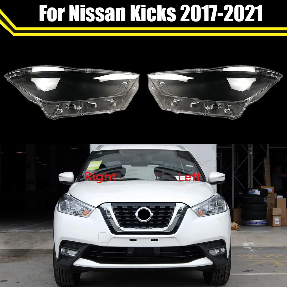 

Car Headlamp Lamp Cover Clear Lamp Shell Headlight Cover Transparent Lampshade Head Light Caps For Nissan Kicks 2017-2021