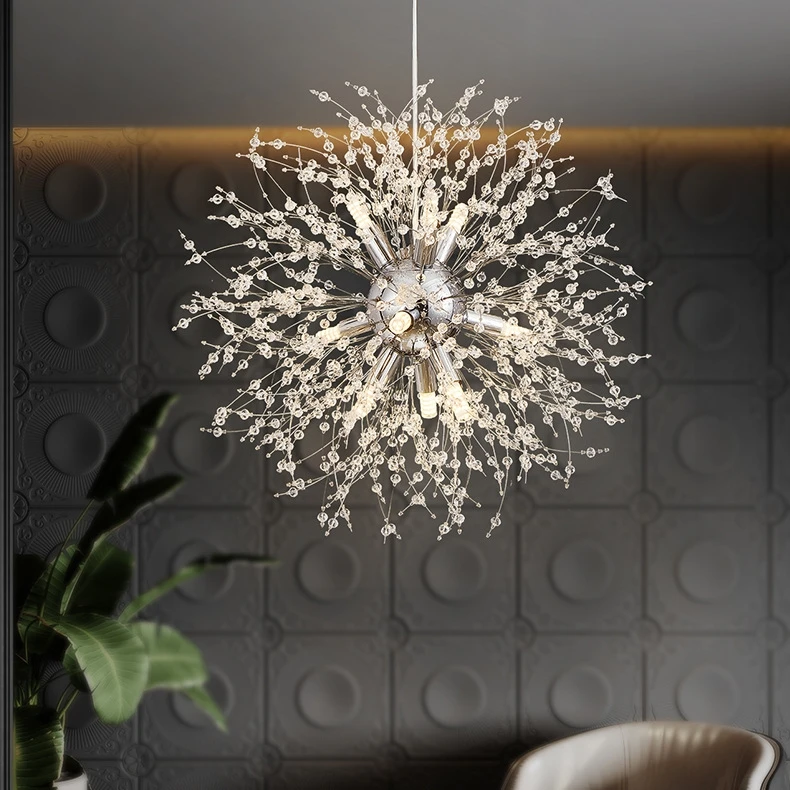 Creative Design Dandelion Chandelier Bedroom Dining Room Living Room Office Coffee Shop Decorative Lighting