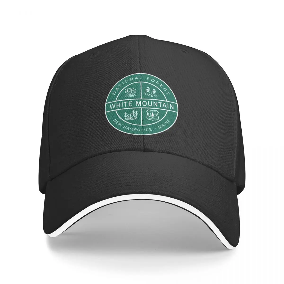 White Mountain National Forest Heraldic Logo Baseball Cap New Hat Icon Thermal Visor sun hat Men's Caps Women's