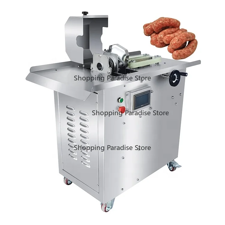 Máquina para hacer embutidos de 110 V/220 V, 300 W/600 W, con alimentación automática, equipo para hacer chorizos.