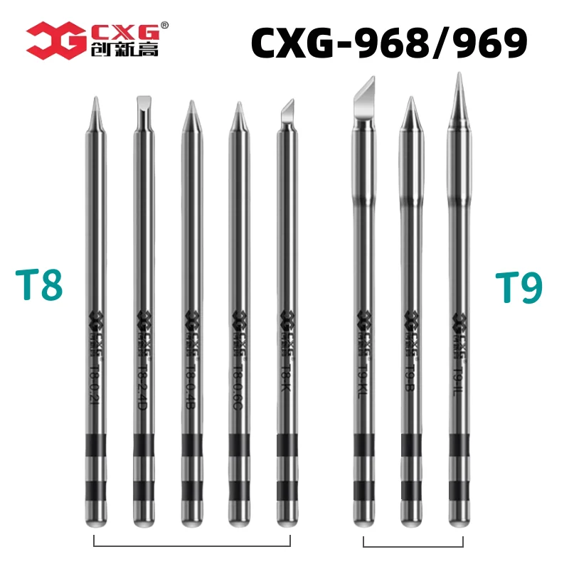 CXG-T8 T9 Soldering Tip for CXG-968 CXG-969 Soldering Iron Lead-free Tip Tool Accessories