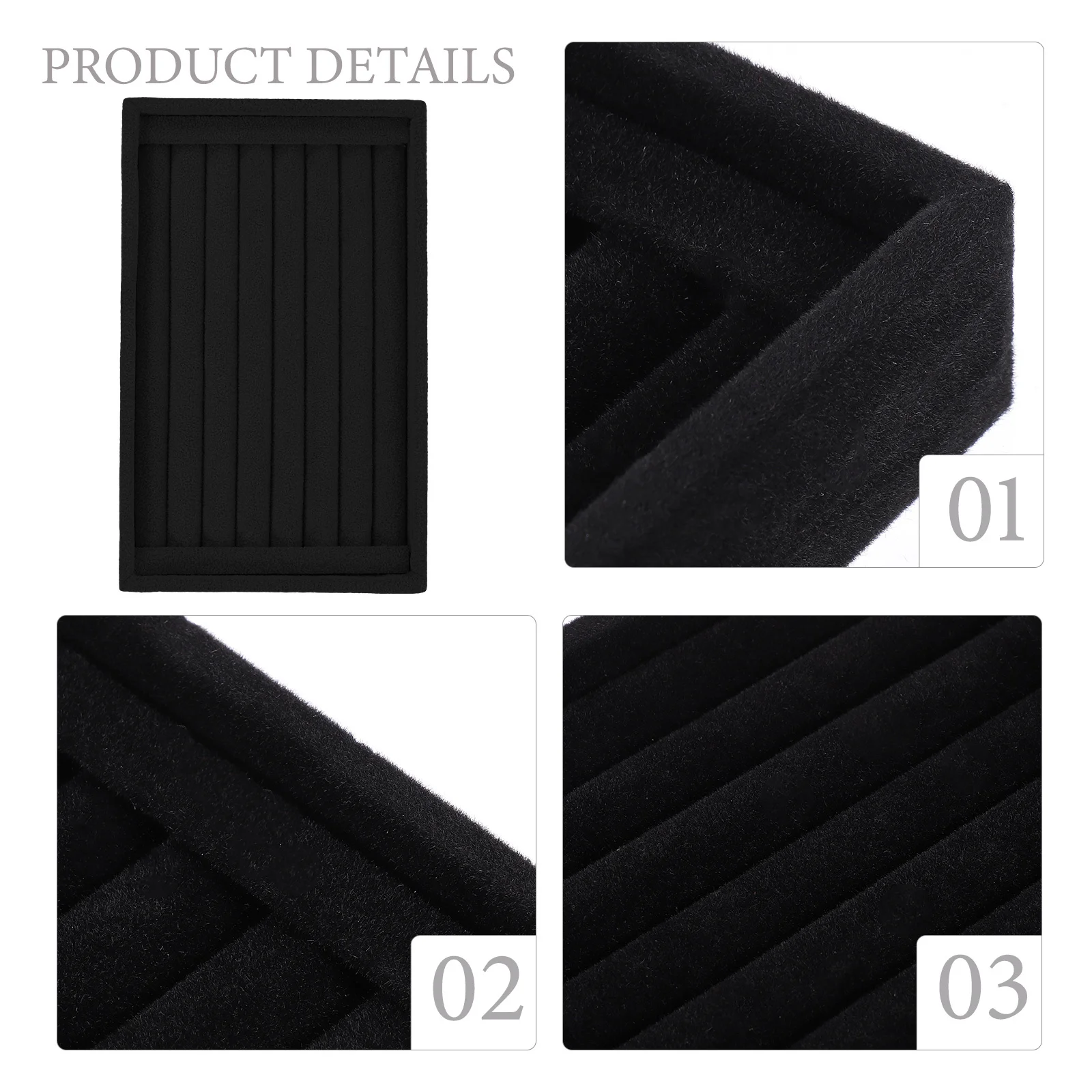 

Jewelry Tray Durable Safe Material Lightweight Jewelry Organizer Tray Travel Case for Rings Earrings Display Ring Organizer