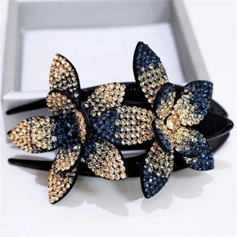 Rhinestone  Unique Great Stickiness Headgear Clip Luxurious Hairpin Stainless   Hair Decoration