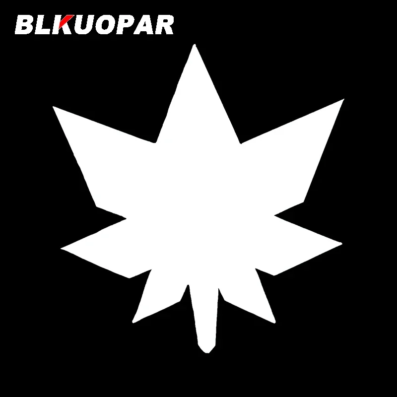 BLKUOPAR لملصقات سيارة من أوراق القيقب الأوريغامي مقاومة للماء وشارات مقاومة للخدش واقية من الشمس ونوافذ ملحقات السيارة