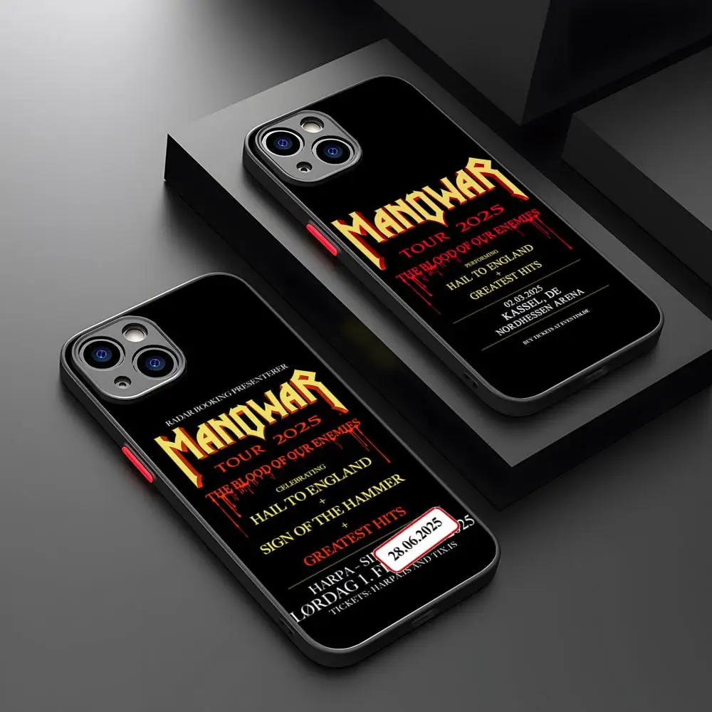 Музыкальный чехол для телефона Manowar Potdemiel, матовый, прозрачный, для 16, 15, IPhone, 12, 11, 13, Pro Max X XR X, задняя крышка Музыкальный чехол для телефона Manowar Potdemiel, матовый, прозрачный, для 16, 15, IPhone, 12, 11, 13, Pro Max X XR X, задняя крышка