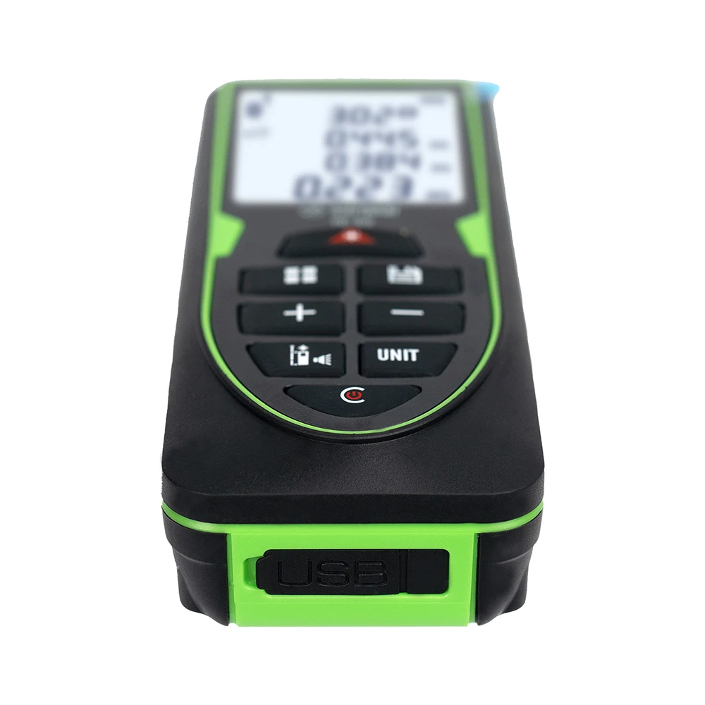 Green Laser Distance Meter 120m Rangefinder Rechargeable with Digital Level Measure Laser Tape gallery 5